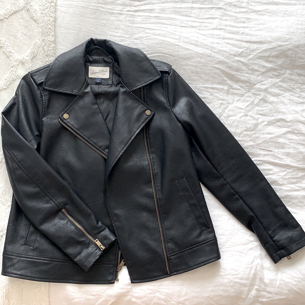 Universal Thread Black Faux Leather Jacket